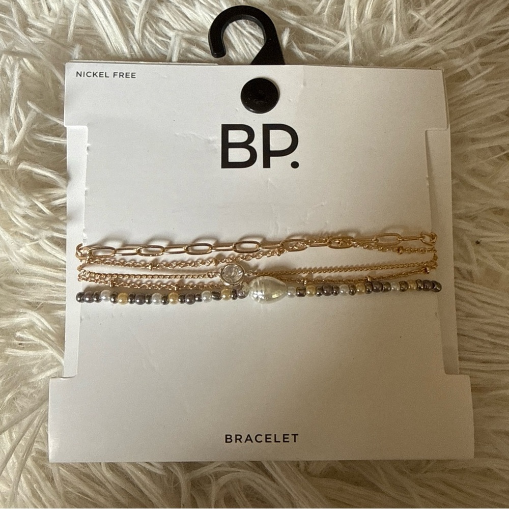 BP Gold and Silver Layered Necklace Set